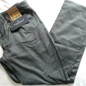 TAILOR VINTAGE Mens New Canaan SLIM FIT PANTS Performance GREY 38/32.